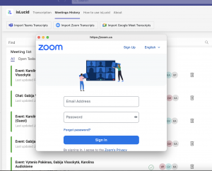 Login to your Zoom account 